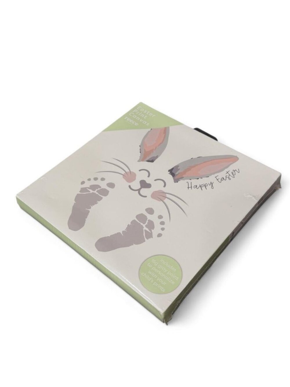 Reece Studio Easter Print Canvas Baby Footprint Kit NIB